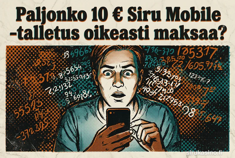 Paljonko 10 € Siru Mobile -talletus oikeasti maksaa?